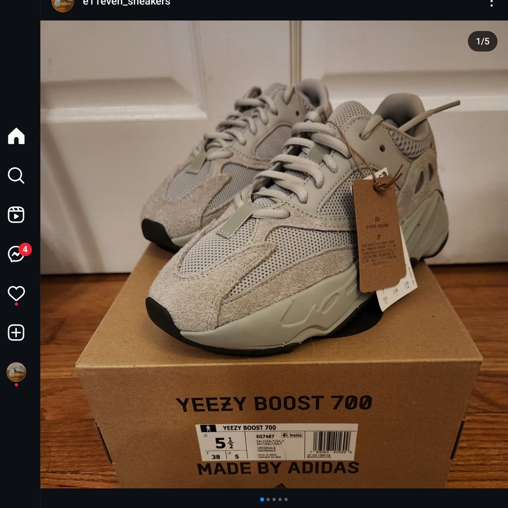 Adidas Yeezy Boost 700 Sneakers - Gray